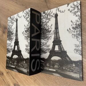Vintage-Look Paris Eiffel Tower Book Storage Box